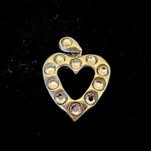 Sterling silver heart pendant